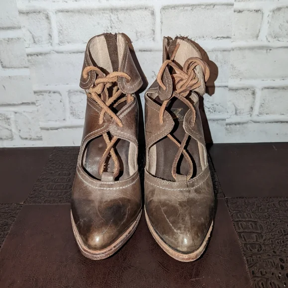 Freebird by Steven Brown Lace-Up Wedges - Picture 5 of 11